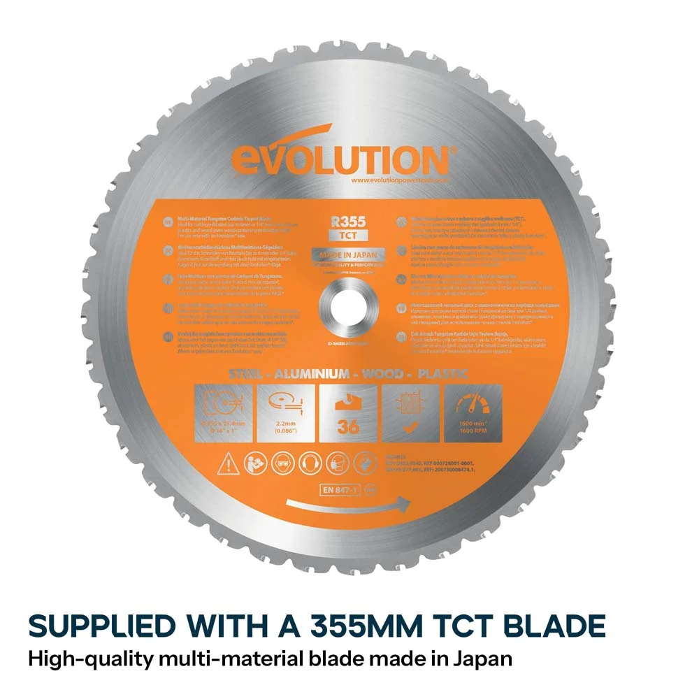 Evolution R355CPS Multi-Material tükeldussaag - Pilt 4